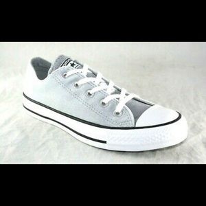 Converse Women's Chuck Taylor Ox Velvet Casual Sneakers wolf grey/white